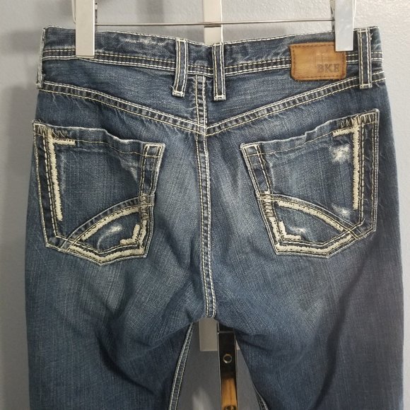 BKE Denim by Buckle Fulton Bootcut Distress Jeans - Picture 7 of 8